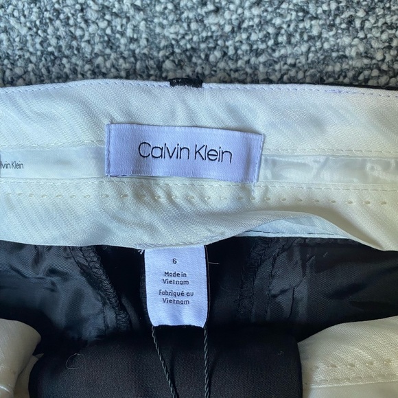 Calvin Klein Women's Black Straight-Leg Pants - Picture 6 of 7